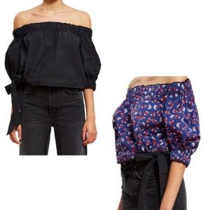 Opening Ceremony Reversible Floral Top NWT